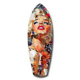 Marilyn Monroe The Shiniest Star Glass Wall Art.